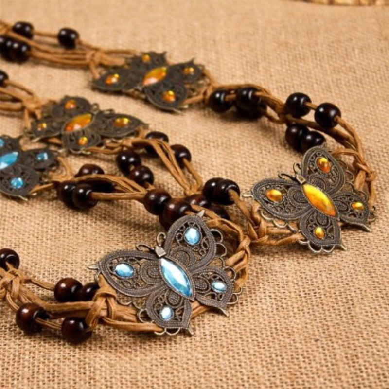 Manufacturers wholesale Korean version decorative women's casual waist chain handwoven belt Bohemian ladies waist belt details Picture