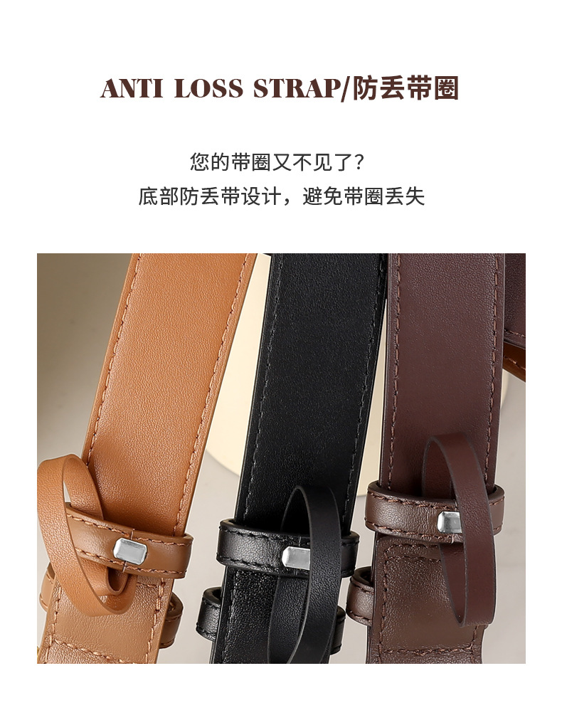 2025新款真皮皮带百搭通勤针扣款高级感装饰牛仔裤腰带女现货批发详情7