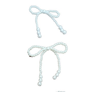 In-stock pearl bow floral art, hand-woven bouquets, pearl chain accessories, baking packaging materials, gift decorations Application Scenario