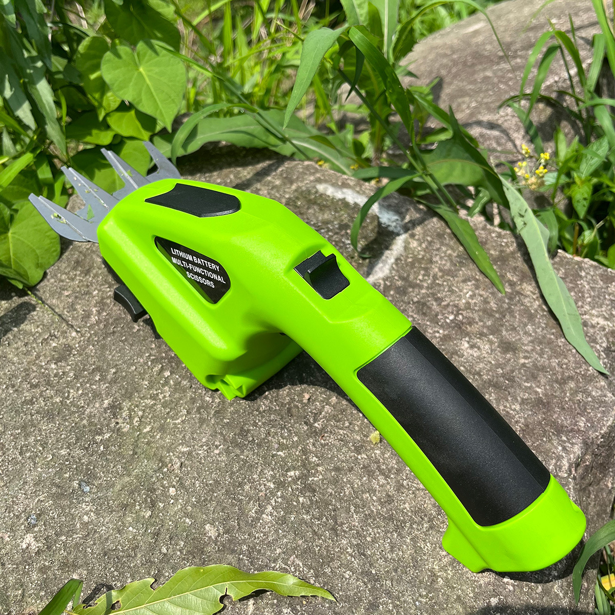 Electric Fence Shears Dual Rechargeable Pruning Clipper Mower Lithium Electric One-Hand Hedge Machine Gardening Tool Specification drawing