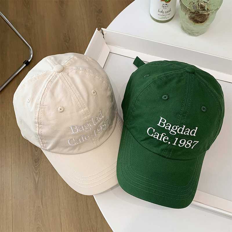 Soft top cap female summer Korean version of all matching face small baseball cap net red big head cap ins tide brand men