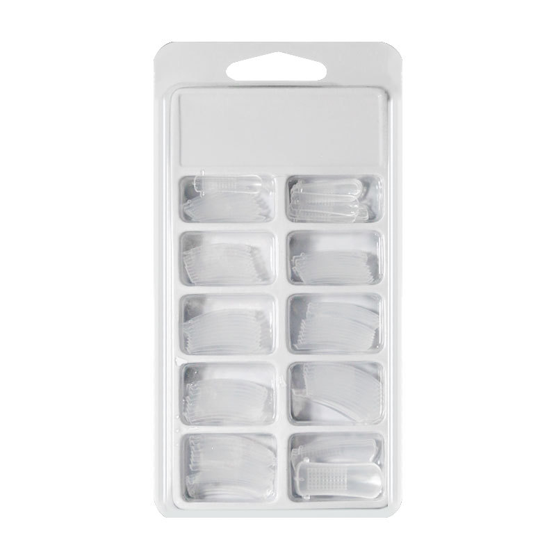 Nail art crystal extension glue nails, no paper tray, quick extension nail mold, artificial nail nails with scale, 100 pieces box set Item Picture