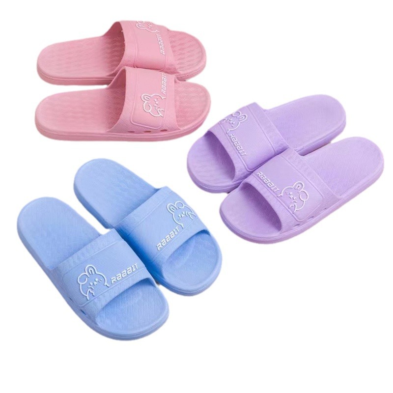 Home slippers, women's soft-soled plastic anti-slip thick-soled summer household indoor cooling slippers, wholesale from Wuchuan manufacturer Item Picture
