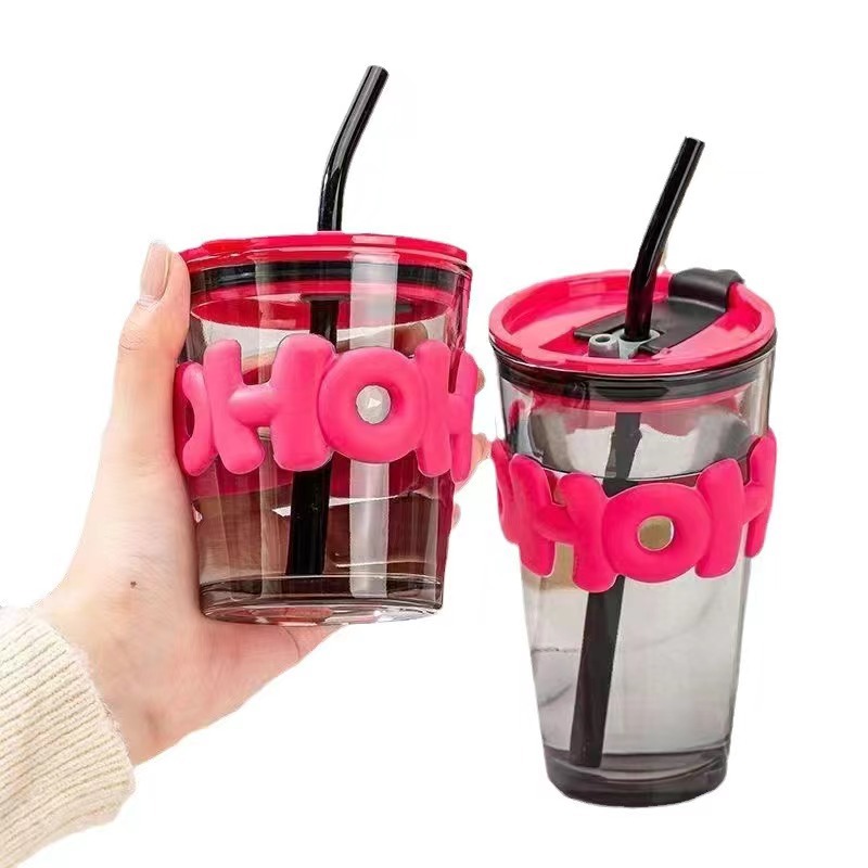 玻璃杯/保温杯/双层玻璃杯/酒杯/茶之恋泡茶杯白底实物图