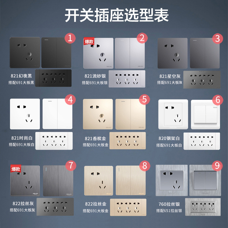 德力西家装开产品图