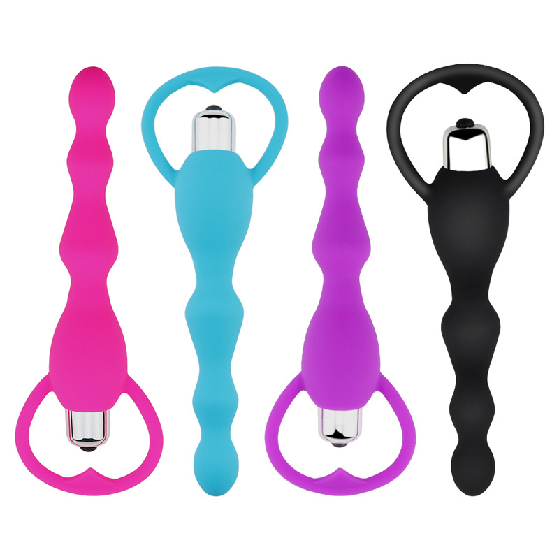 Silicone vibration stick, ball pulling, egg jumping, electric anal plug massage, unisex masturbation device, adult sexual interest product Specification drawing