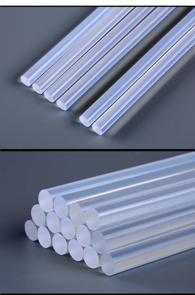 【 Source Factory 】 Wholesale of environmentally friendly transparent high-viscosity hot melt glue sticks, glue stick hot melt adhesive 7mm - 11mm, batch hair adhesive pic 29