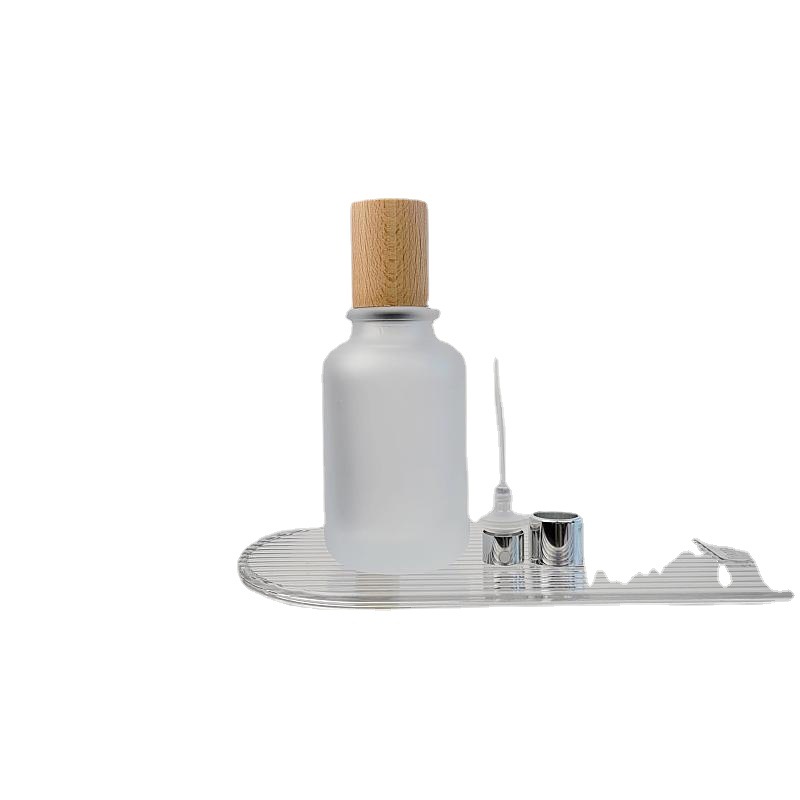 蒙砂玻璃瓶香/喷雾瓶分装瓶白底实物图
