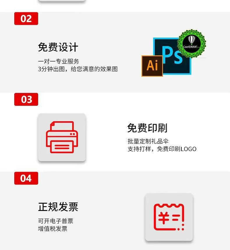 全自动雨伞定制可印logo广告伞晴雨两用批发折叠防紫外线图案定制详情5