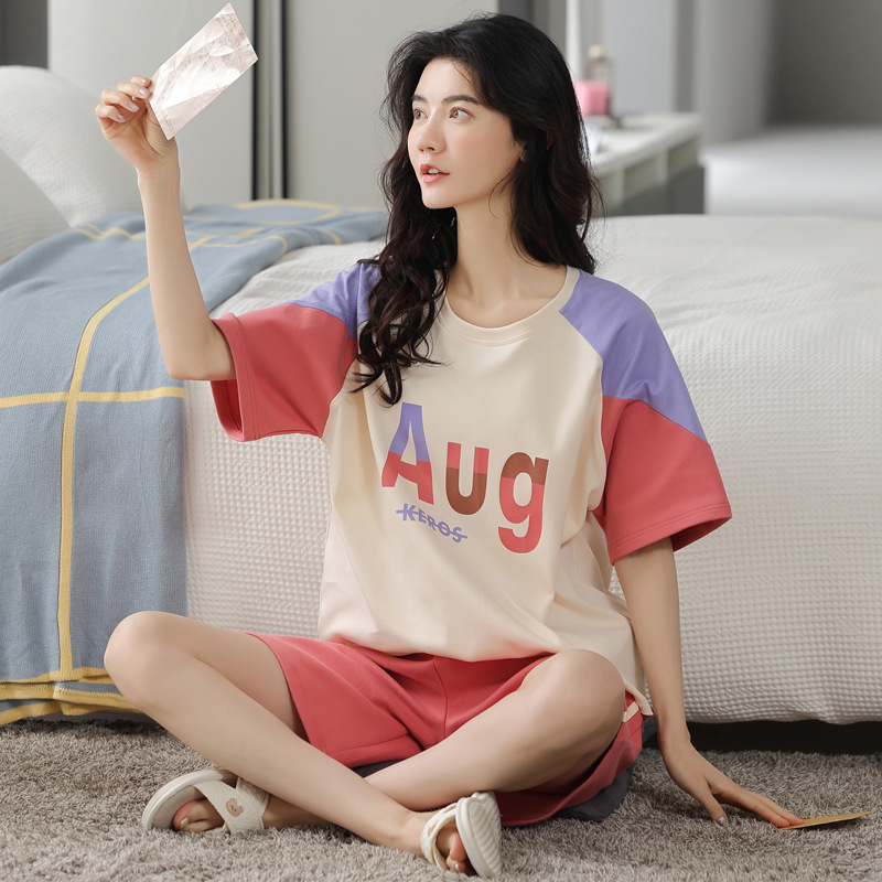 睡衣/睡衣夏季/睡衣女长袖韩版/家居服/带胸垫睡衣细节图