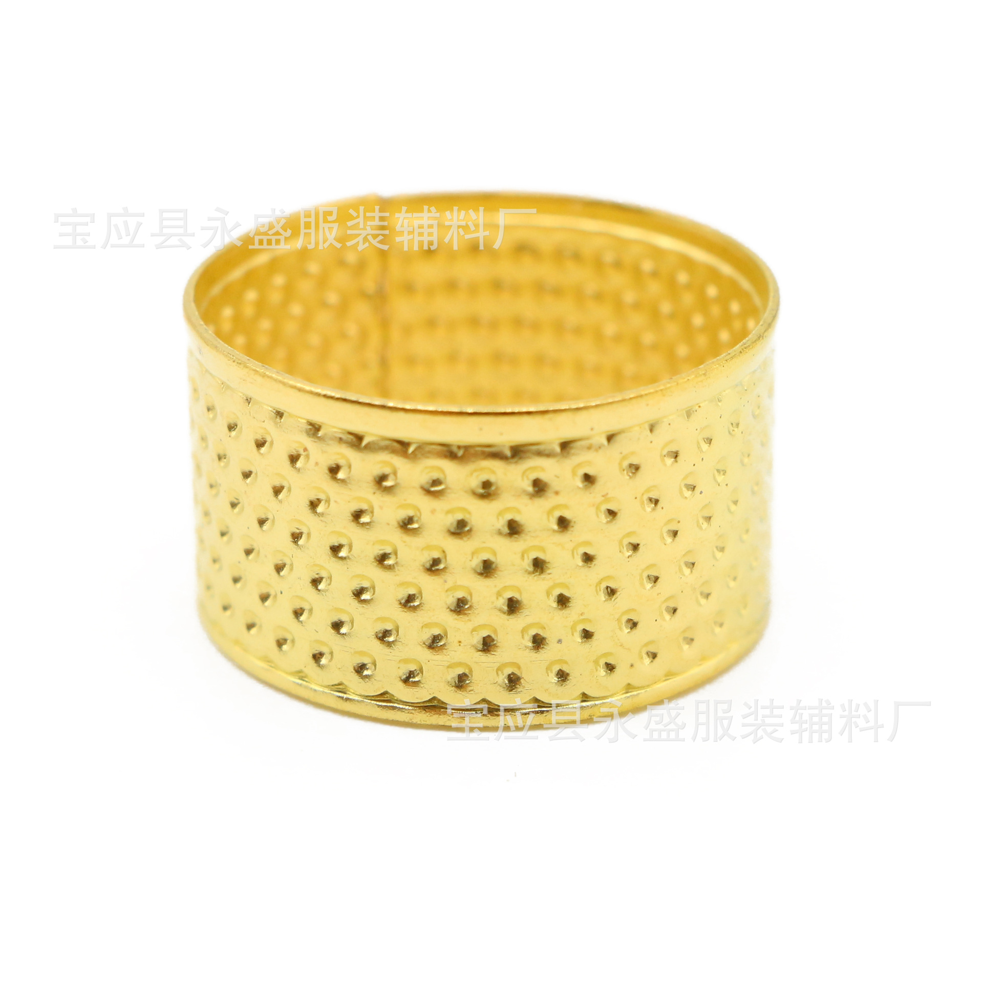 Wholesale of ordinary household gold rings, thimbles, DIY thimble rings, sewing finger guards, and mending accessories from the manufacturer Specification image
