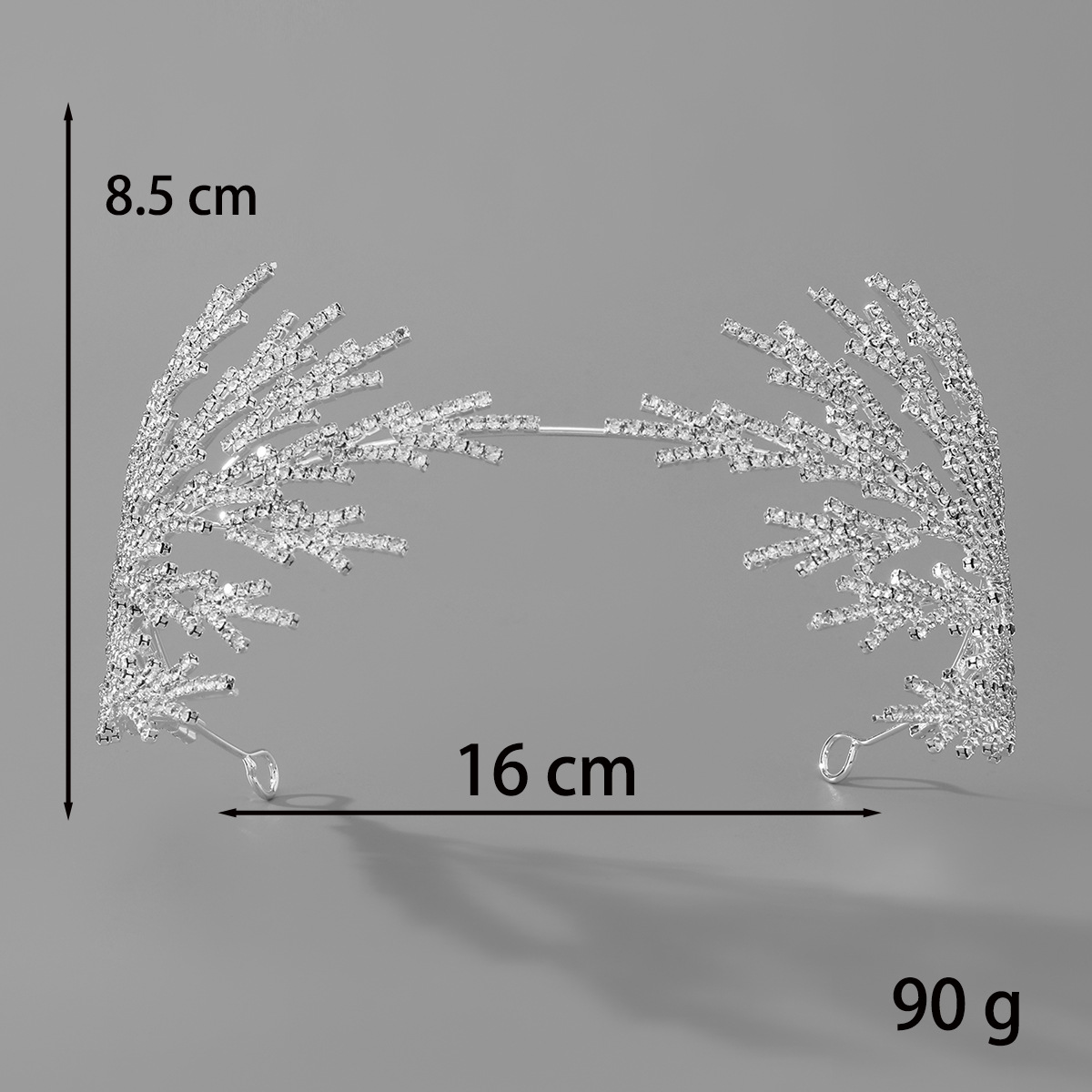 European and American bride headwear, wide hairbands, diamond-encrusted leaf crowns, hair accessories, wedding gowns, evening gowns, ball accessories, 2025 new style Application Scenario