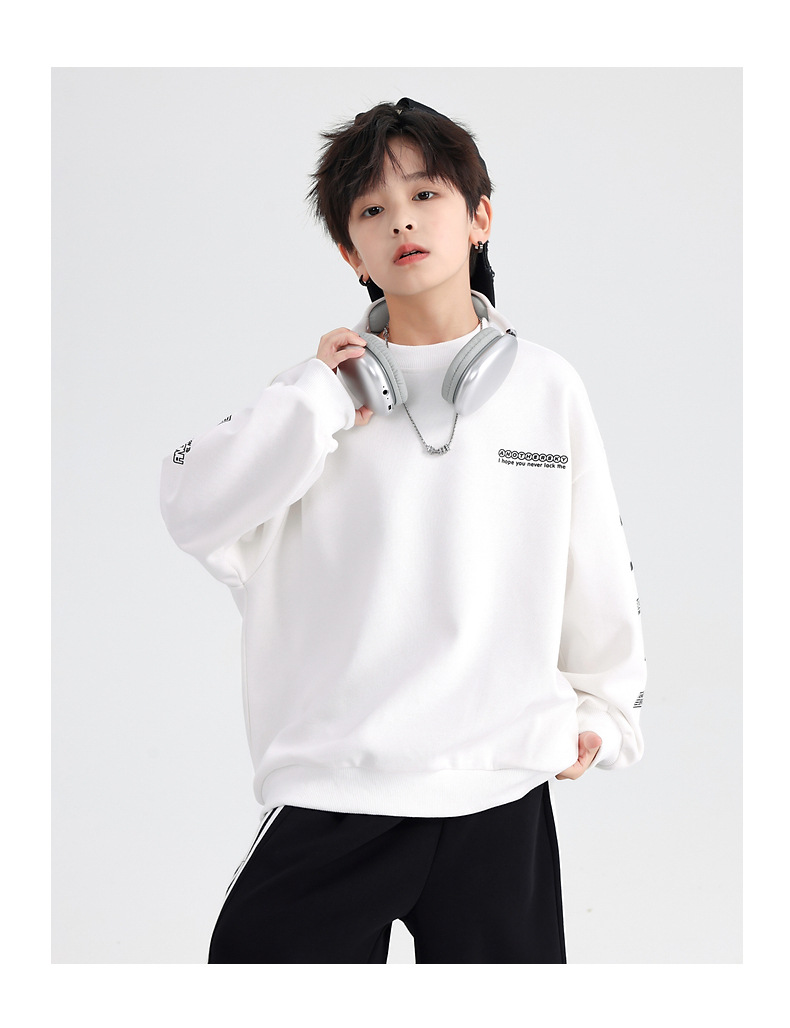 男童春装时尚运动休闲卫衣2026新款中大童服装儿童装秋冬宽松上衣详情18