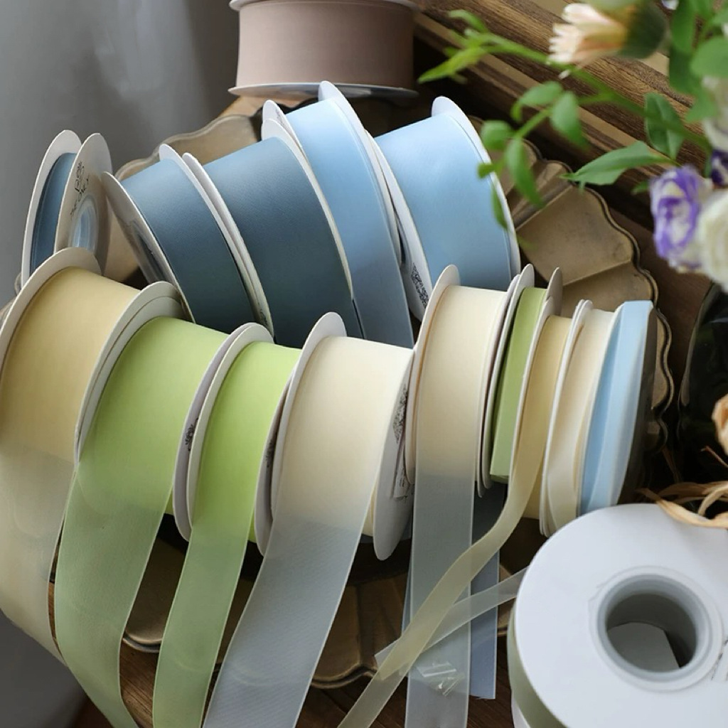 New jelly yarn ribbon, milk silk, snow yarn ribbon, fog veil hair accessory, bow, diy, versatile and high-quality ribbon