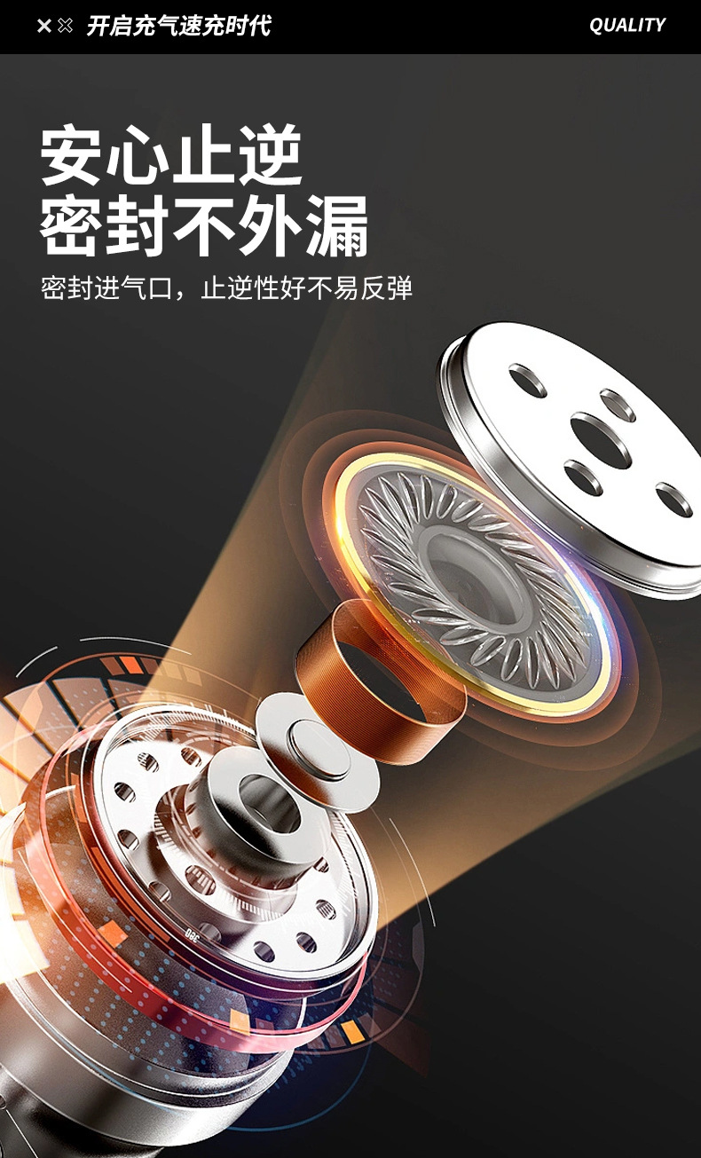 自行车气球篮球打气筒 电动车家用脚踩高压气筒 通用手动充气筒详情6