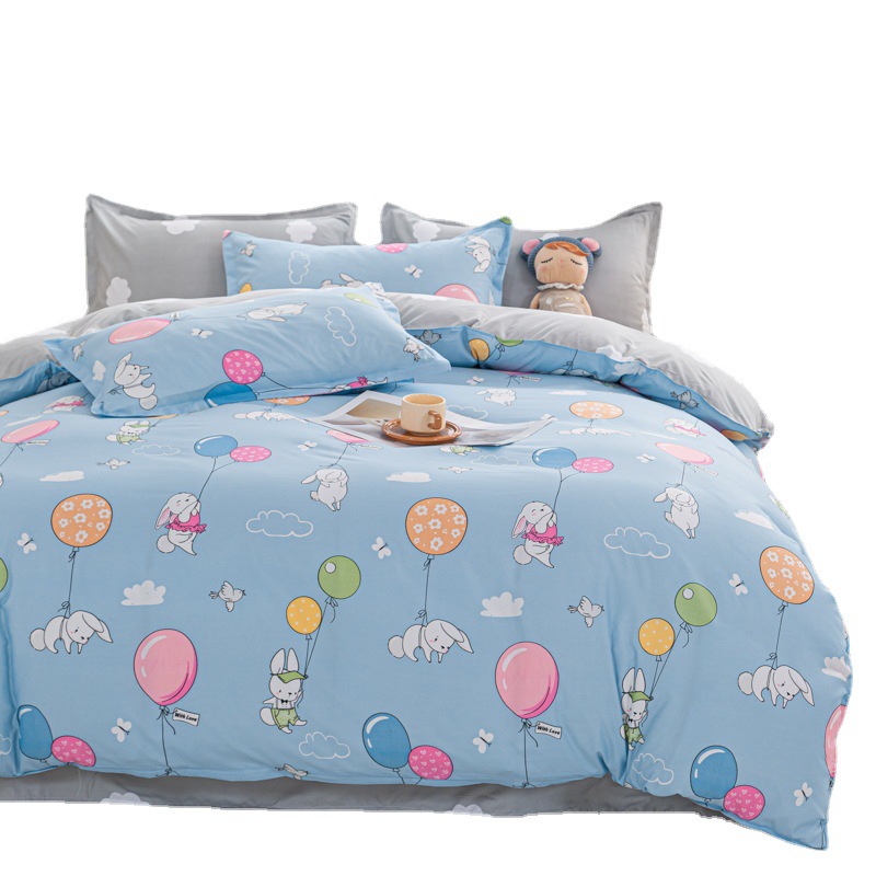 2023 New Ab Version Aloe Cotton Bedding Small Fresh Four-Piece Set Of Pro-Joy Skin Cotton 34-Piece Welfare Gift Item Picture