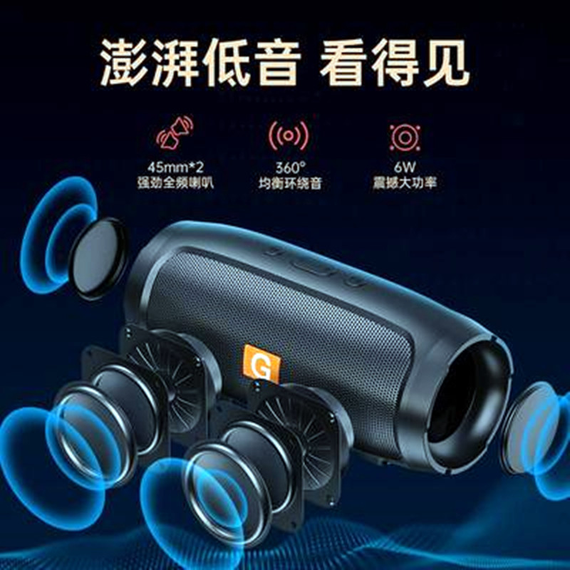 Hot Minie3 Bluetooth Speaker Double Diaphragm A Cargo Oil Injection J007 Mini Audio Usb Card Subwoofer Audio Specification drawing