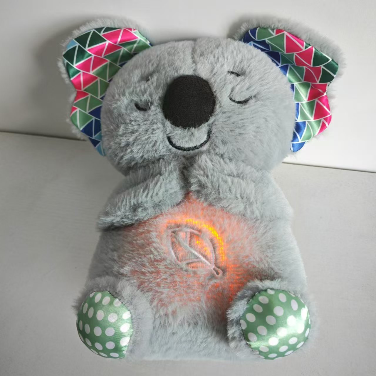 Breathing koala soothing newborn baby sound and Light soothing Doll Lulling to Sleep Magic tool Early Education Story Machine Music toy Specification image