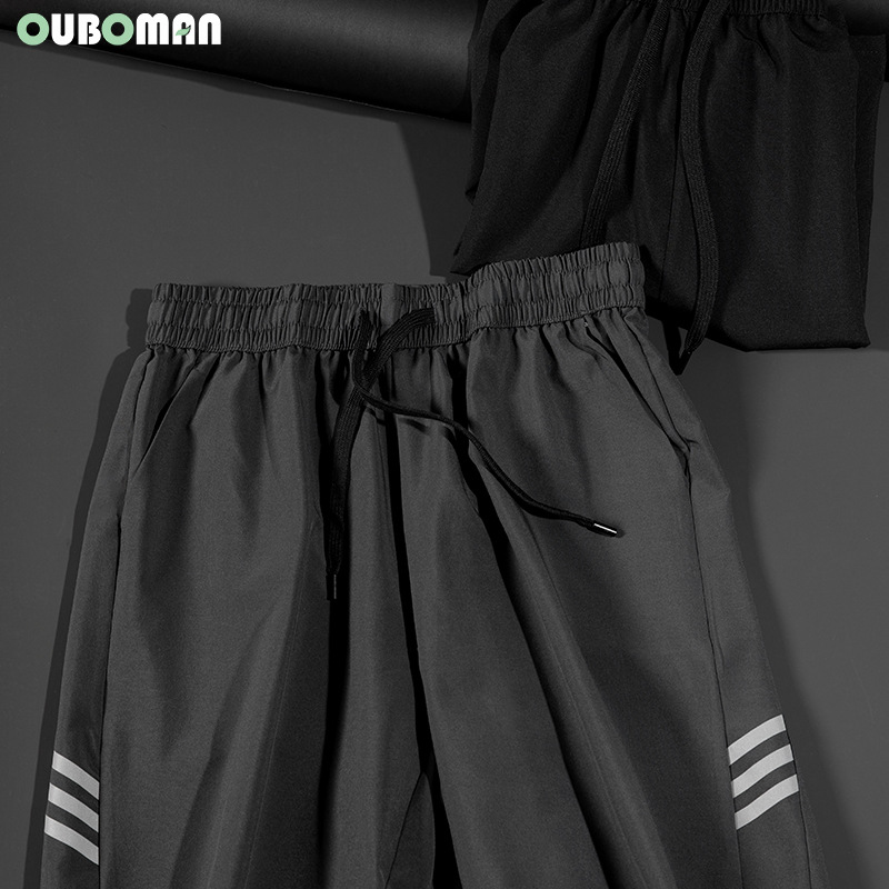 Summer Quick-Drying Pants Reflective Strip Shorts Men's Running Fitness Casual Sports Pants Cross-Border Four-Sided Spring Swim Shorts Specification drawing