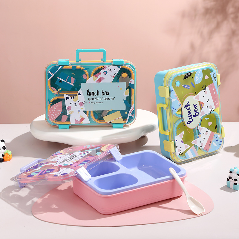 饭盒/饭盒学生2025可爱/卡皮巴拉便当盒/餐盘/密封保鲜盒玻璃产品图