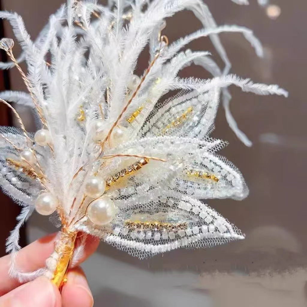 Children's Headwear Feather Fringe Hairpin Catwalk Hairpin Catwalk Hairpin For Girls Application Scenario