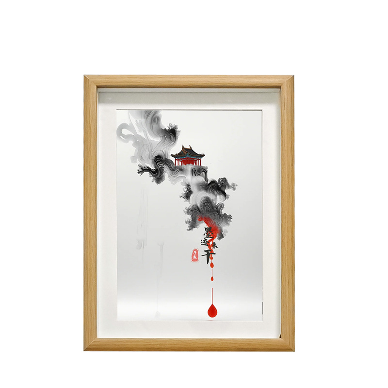 相框/画框框架/榫卯相框/相框画框/精品相框白底实物图