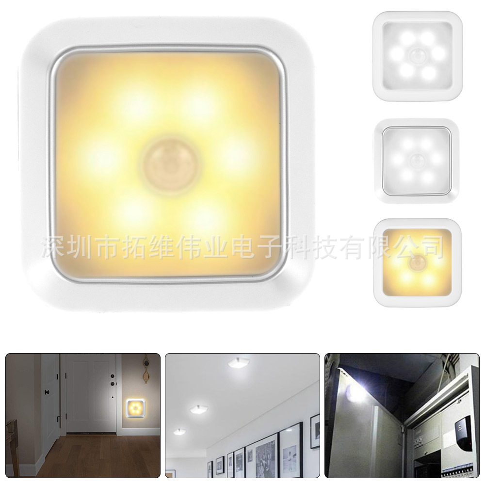 Induction lights, night lights, human body light control induction lights, indoor cabinet smart lights, battery lights, e-commerce cross-border lights Application Scenario