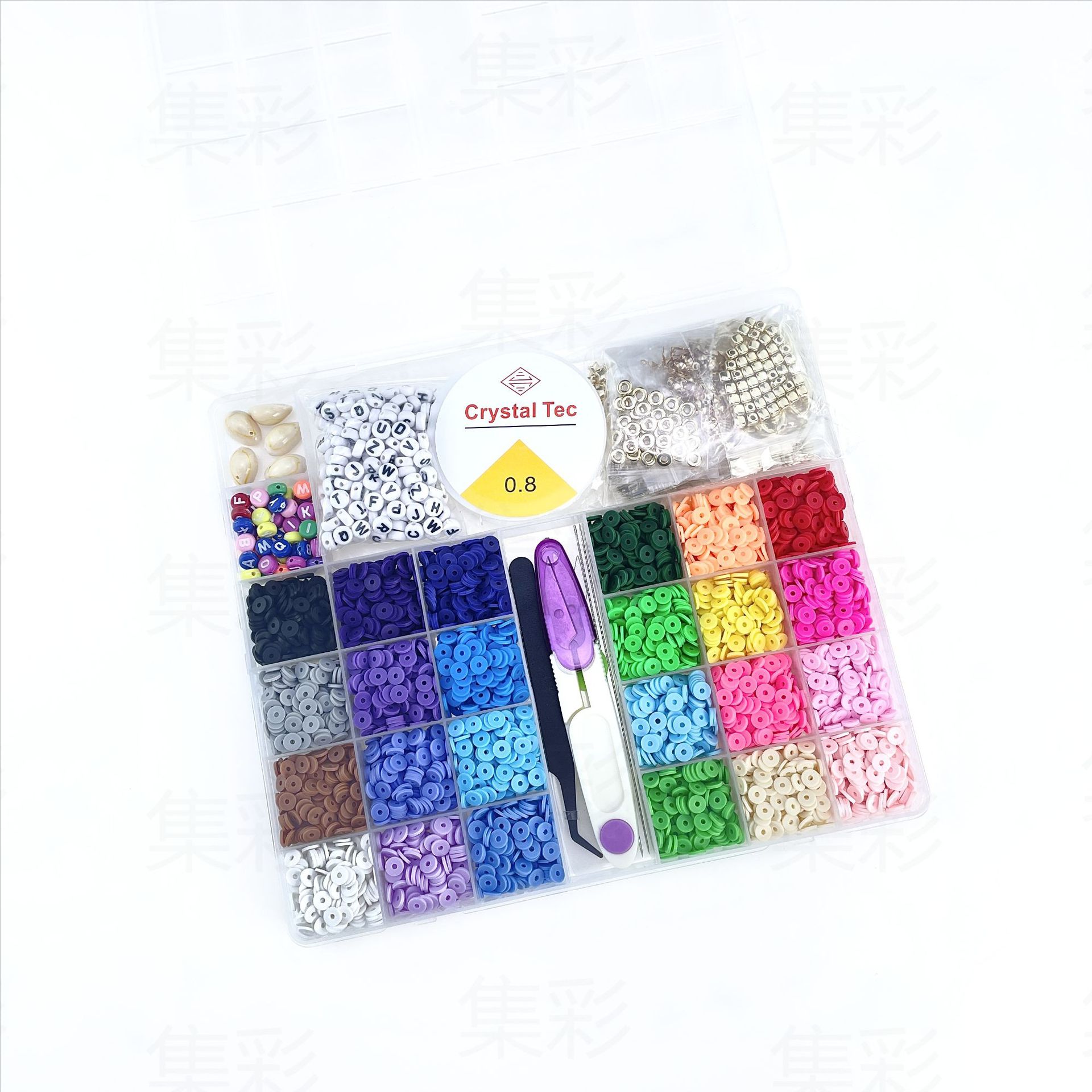 Amazon Burst 6000Pcs Polymer Clay Accessories Children Diy Handmade Box Specification drawing