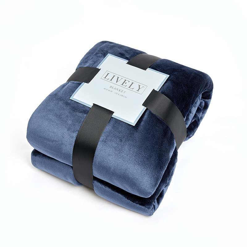 Solid Color Flannel Blanket Thickened Office Nap Blanket Air Conditioning Blanket Single Sofa Cover Blanket Blanket Blanket Blanket Quilt Application Scenario