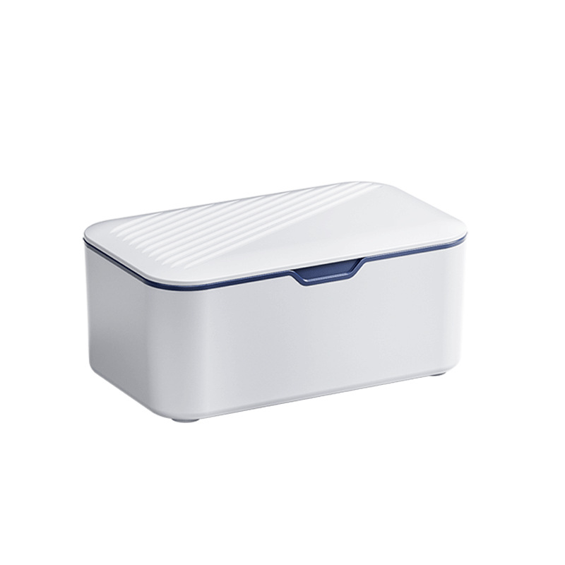 带盖抽纸盒抽白底实物图