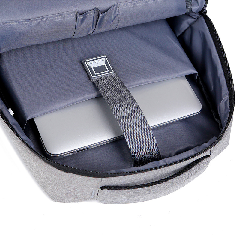 New cross-border in-stock backpack for men, a business and casual computer bag that can be printed with logos, a simple and large-capacity travel backpack Application Scenario