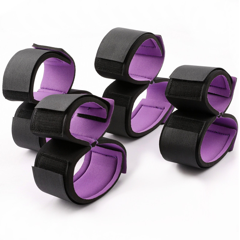 Adult sex toys female bondage shackles handcuffs leg cuffs sm tone teaching torture devices black purple alternative toys full figure