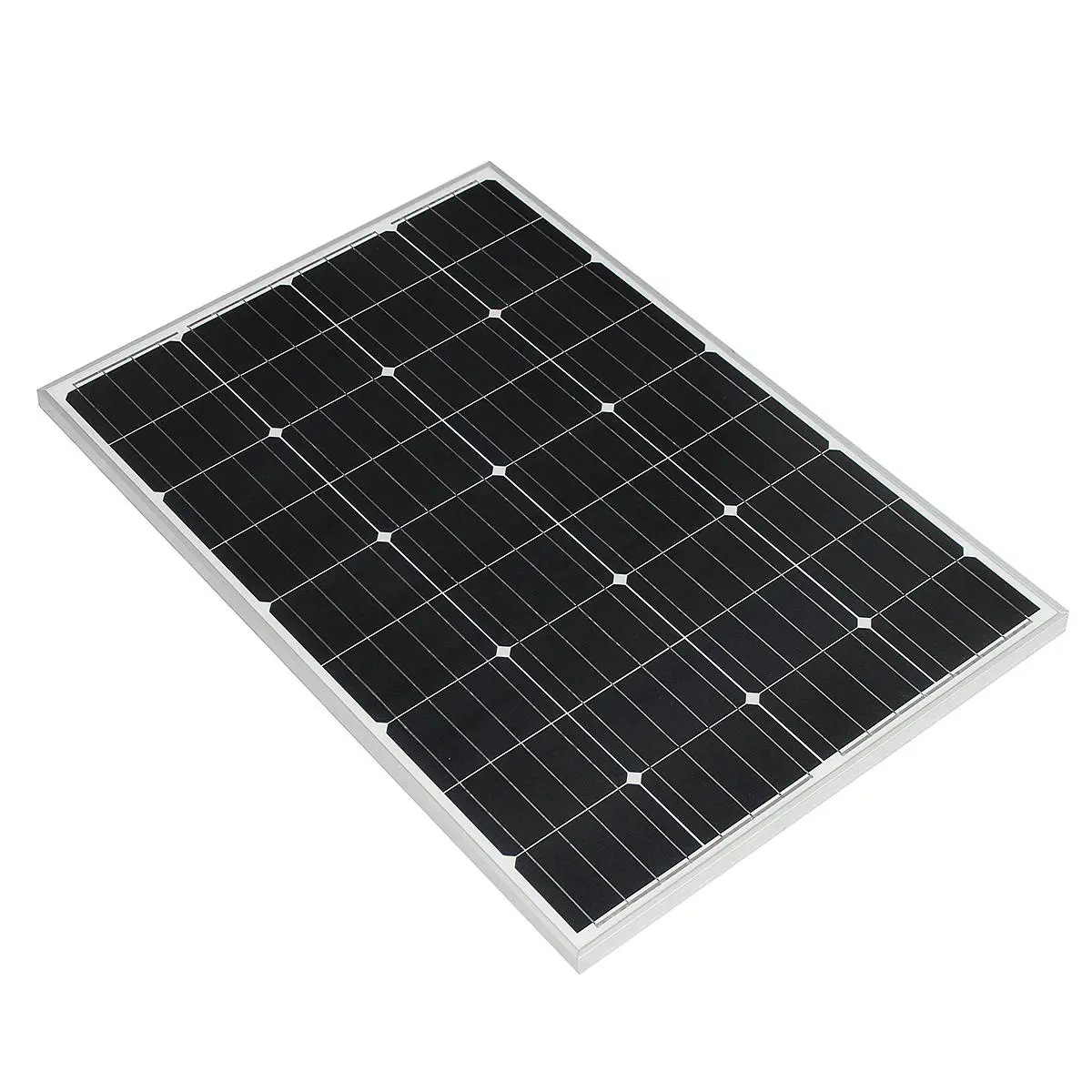 单晶硅太阳能板光伏发电板18V光伏组件夹子线300W-10W小板批发图
