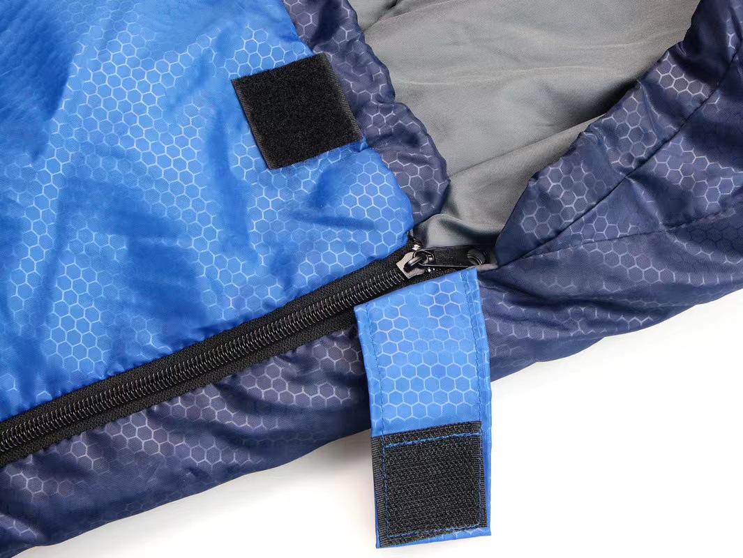 Wholesale 1.3kg envelope-style cap sleeping bags, polyester waterproof coating outdoor camping warm sleeping bags, adult sleeping bags Specification image