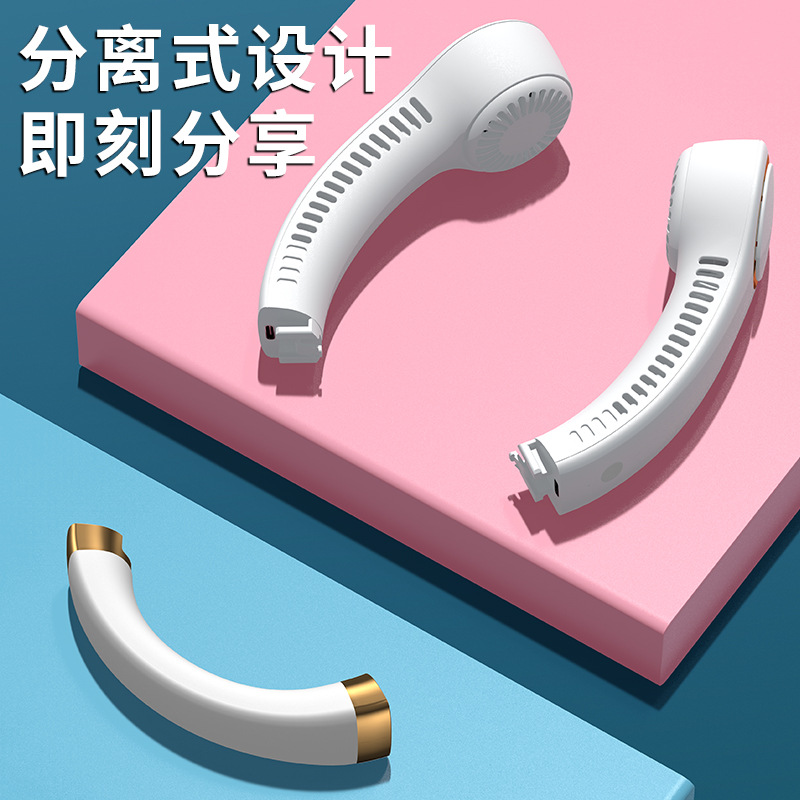 2023 Cross-Border New Usb Halter Fan Sports Outdoor Mini Charging Small Fan Mini Halter Fan Application Scenario