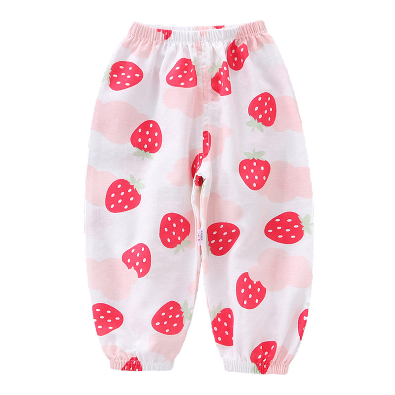 Pure cotton gauze children's mosquito repellent pants, ultra-thin pants, baby lantern pants, summer children's clothing, new bestsellers in 2024 Item Picture