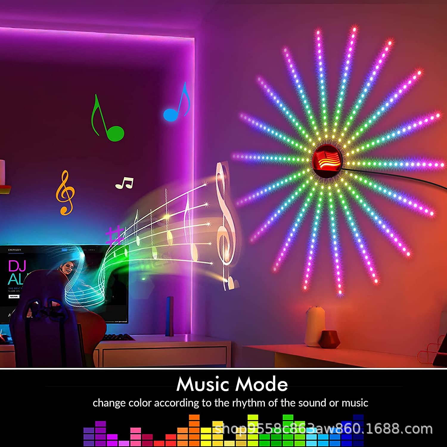 Fireworks Led Lights RGB IC Fireworks Light strip set