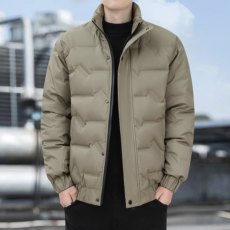 Graphene Warm 2025 New light and warm down jacket for men's winter trend brand stand-up collar winter wear thickened white duck down jacket Specification image