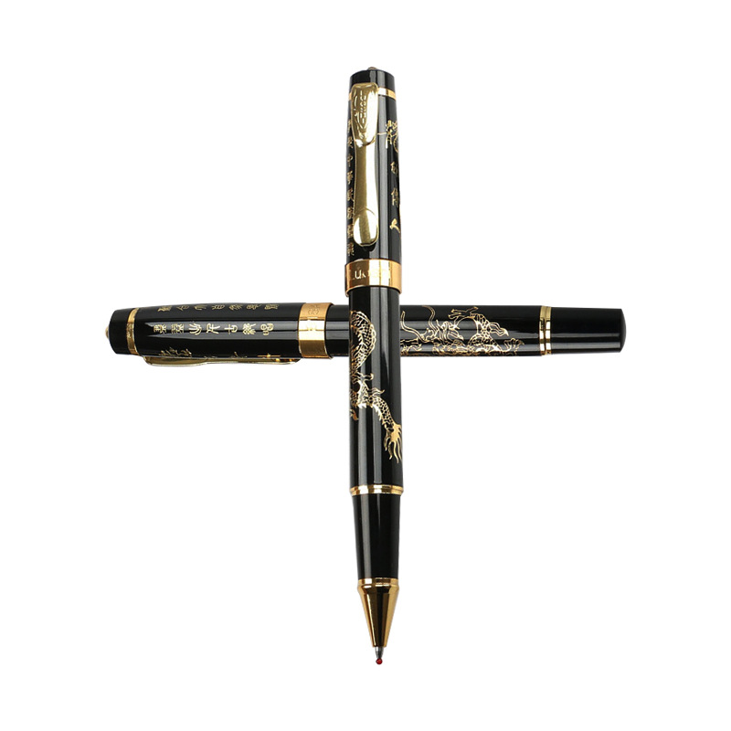 High-end metal pen gift box with embossed Chinese dragon business signature pen event celebration New Year gift Item Picture