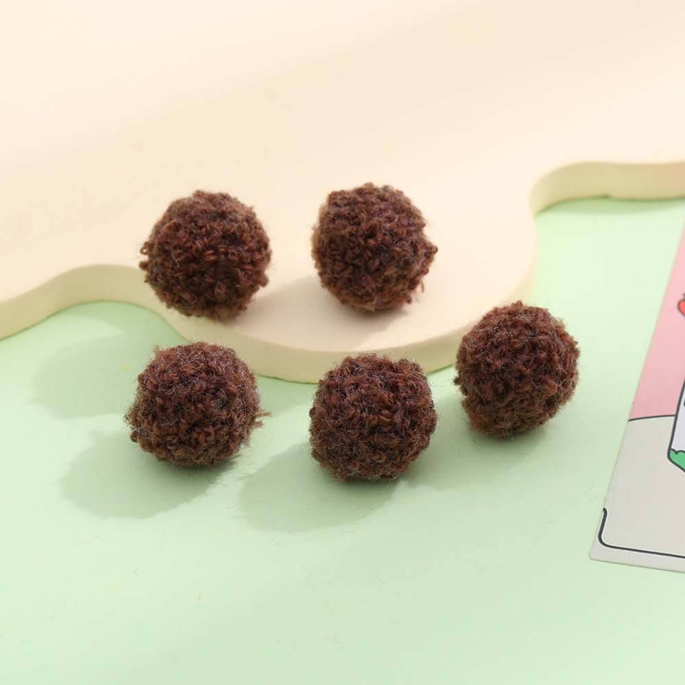 现货彩色羊羔毛绒球仿泰迪毛球 diy装饰挂件饰品配件服装辅料批发详情42