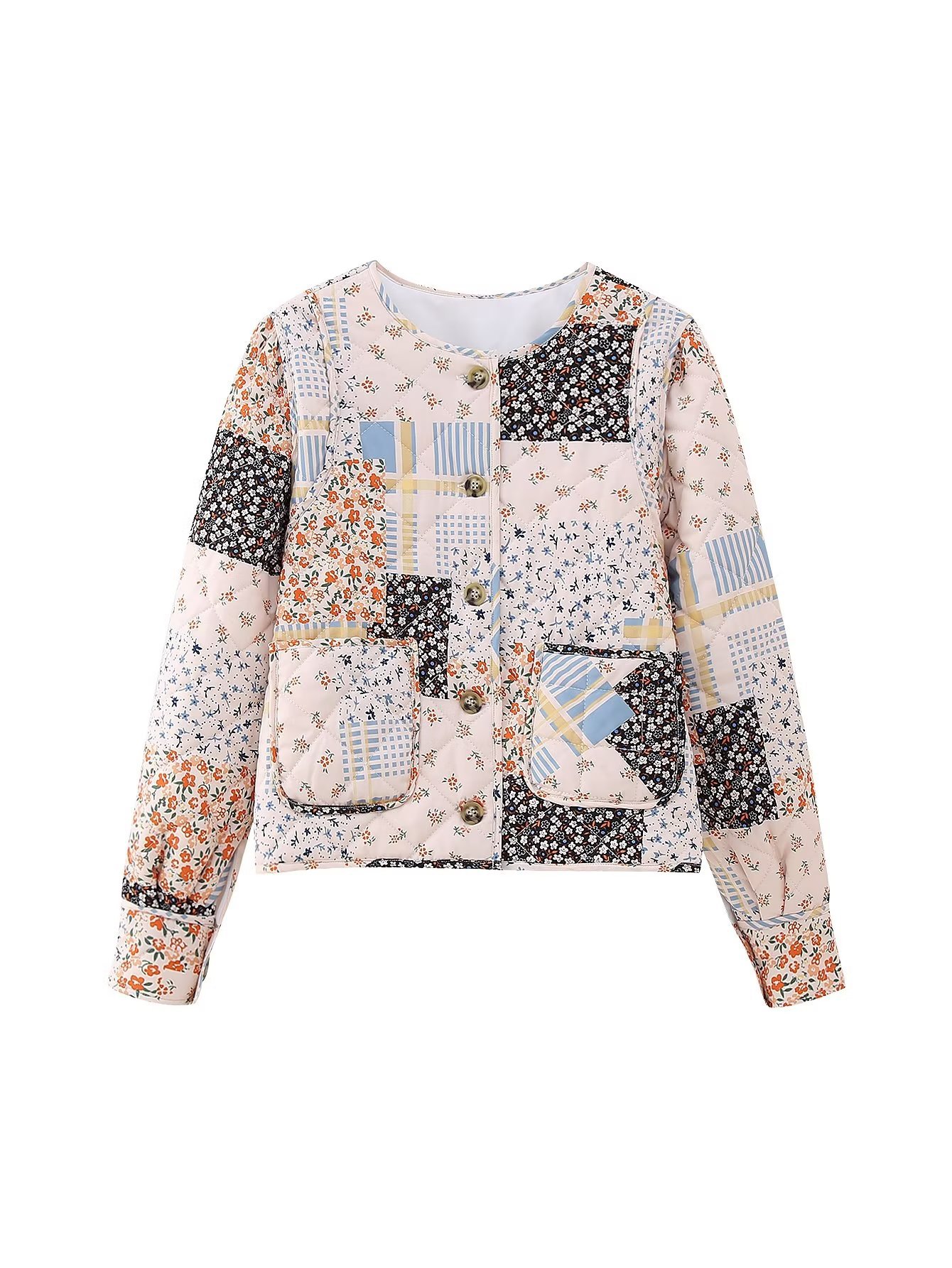 Cross-Border E-Commerce.zr Europe And The United States Printed Vintage Cotton-Coated Coat Masson Express Foreign Trade Women Chen5756 Application Scenario