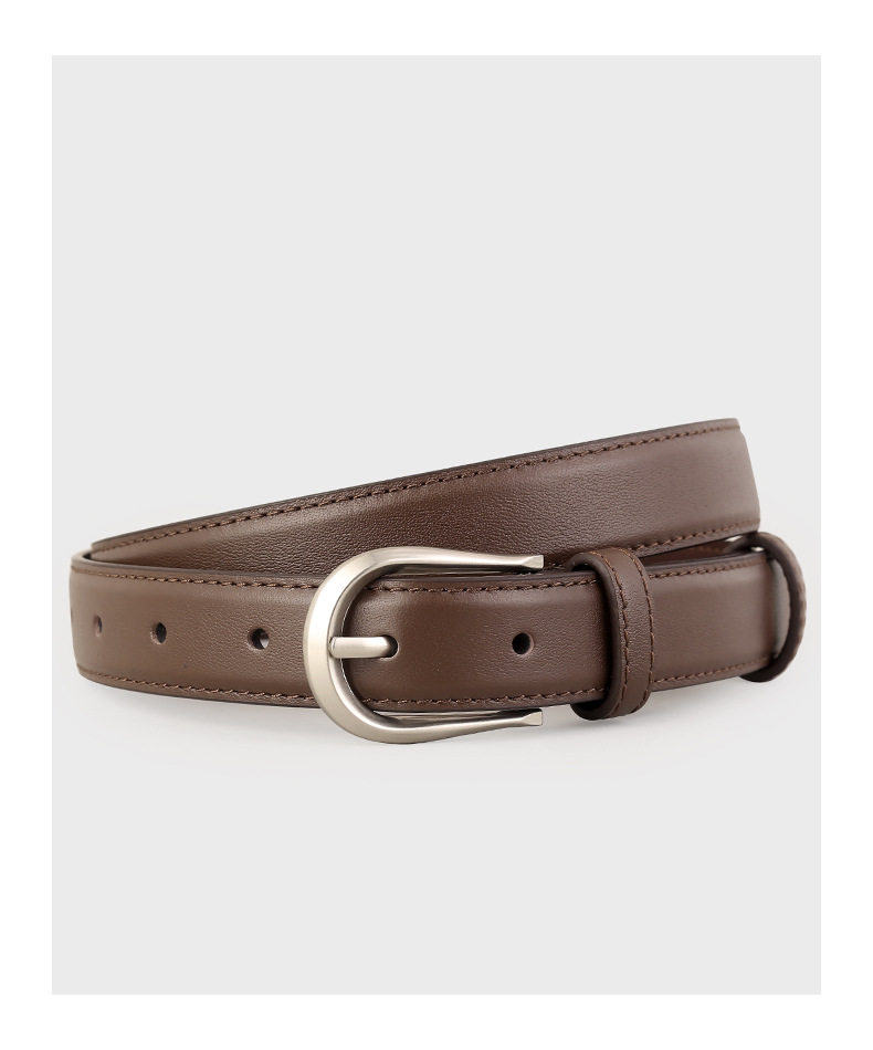 女款皮带真皮头层牛皮时尚针扣装饰牛仔裤休闲裤腰带工厂现货批发详情18