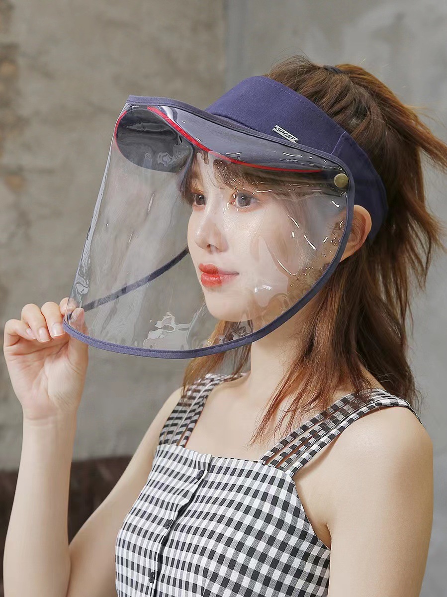 Detachable Empty Cap Face Shield Uv Protective Eye Cap Anti-Flying Dust Dust Isolation Sun Cap details Picture