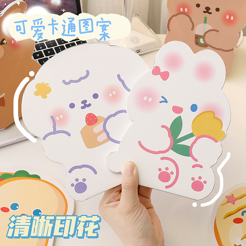 Cute Cartoon Folding Mirror Wholesale Special-Shaped Girls Dormitory Makeup Mirror Portable Hd Comprehensive Mirror details Picture