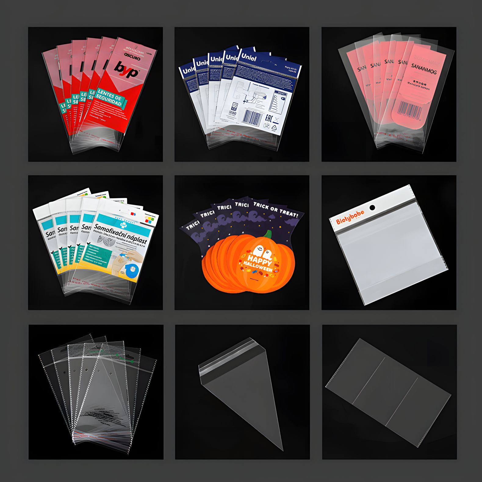 Opp Bag Transparent Bag Clothing Packaging Jewelry Bag Jewelry Packaging Opp Self-Adhesive Bag Opp Bag details Picture