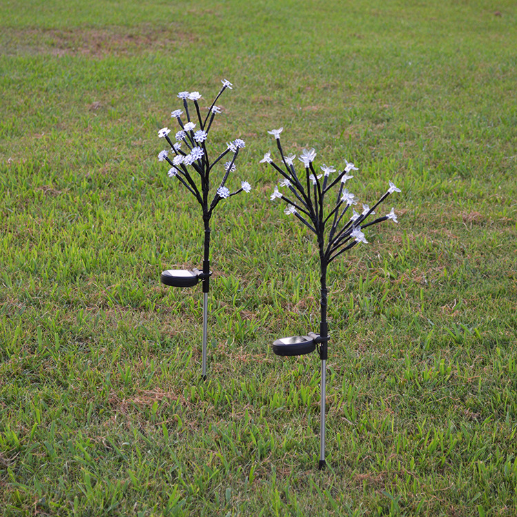 Factory direct sales of solar outdoor ground socket lights, 20 lights, LED lights, cherry blossom lights, branch lights, garden and courtyard decorative lights Specification image