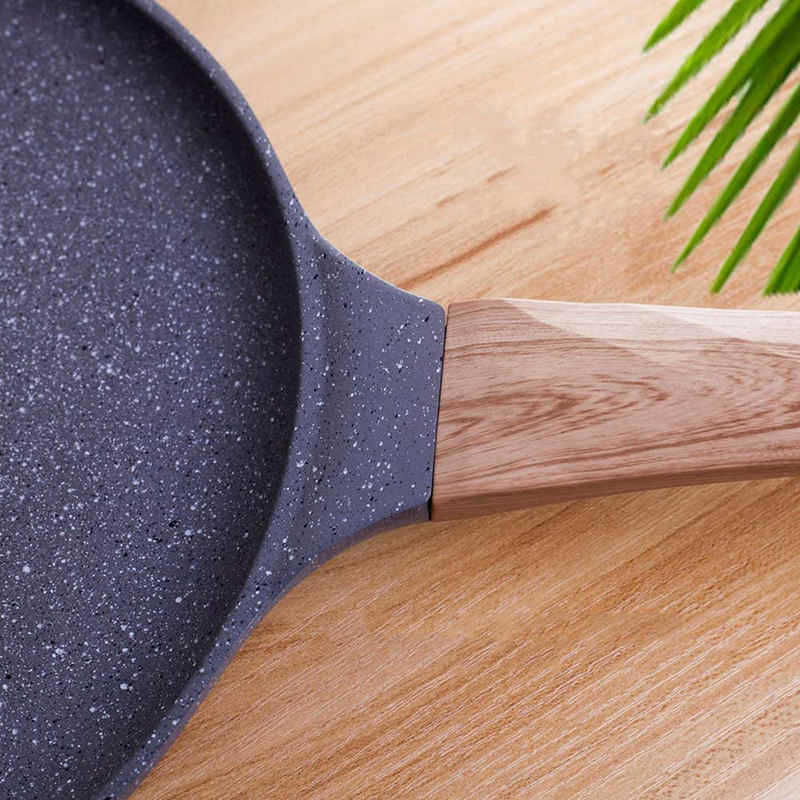 Maifan stone smokeless pancake pan, PIZZA pan, non-stick flying pancake pan, pancake pan, multi-grain multi-layer pancake pan, flat pan Specification image