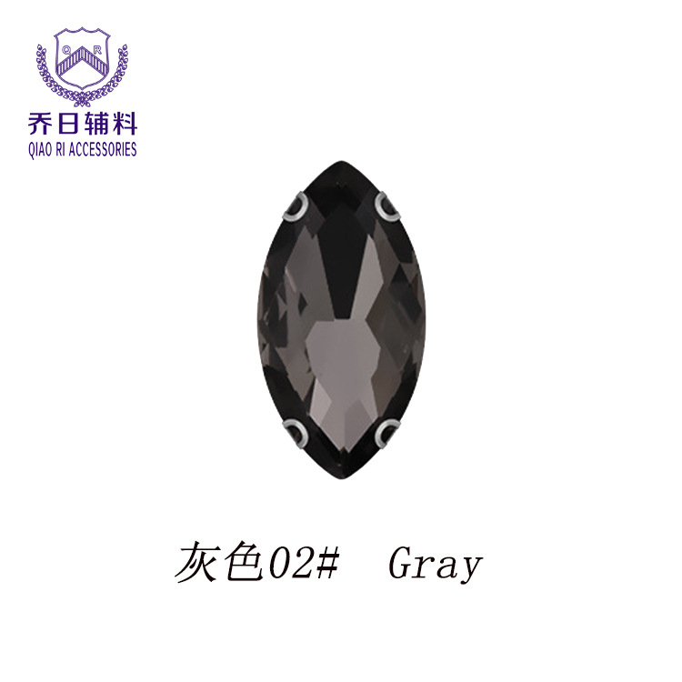 Factory wholesale 9*18 horse's eye claw diamonds, diy glass crystal diamonds, headscarves, wedding dress accessories, shoe accessories, hand-sewn diamonds