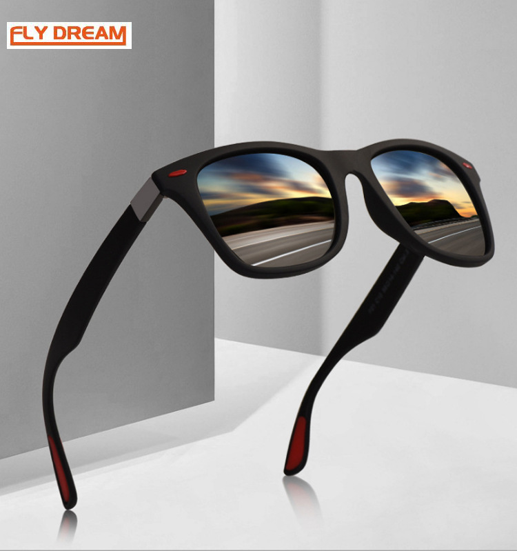 Classic casual sports sunglasses for men from Europe and America, fashionable and individual, with rice studs, driving, fishing and outdoor sunglasses Specification image