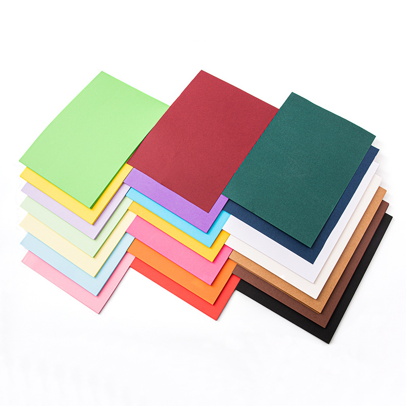Factory direct sales of 180g colored hard card paper, paper-cutting A4 mixed packaging, art drawing, children's kindergarten DIY origami materials details Picture